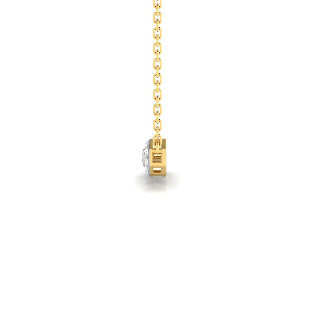 Gargantilla Tres Flores con Diamantes Creados en Vermeil
