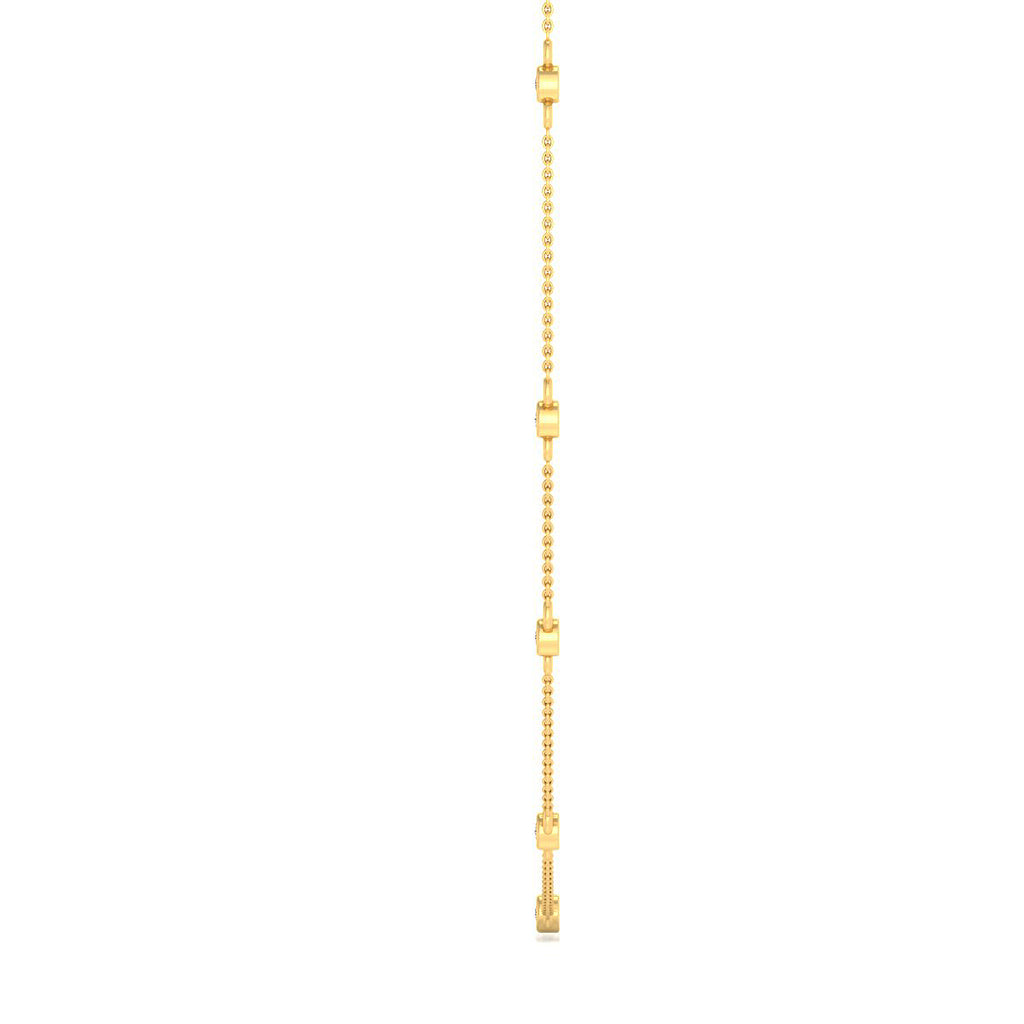 Gargantilla con Diamantes Creados en Vermeil