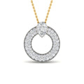 Gargantilla con Diamantes Creados en Vermeil