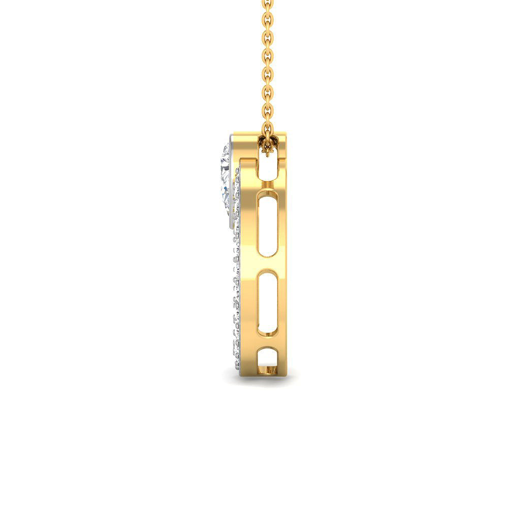 Gargantilla con Diamantes Creados en Vermeil