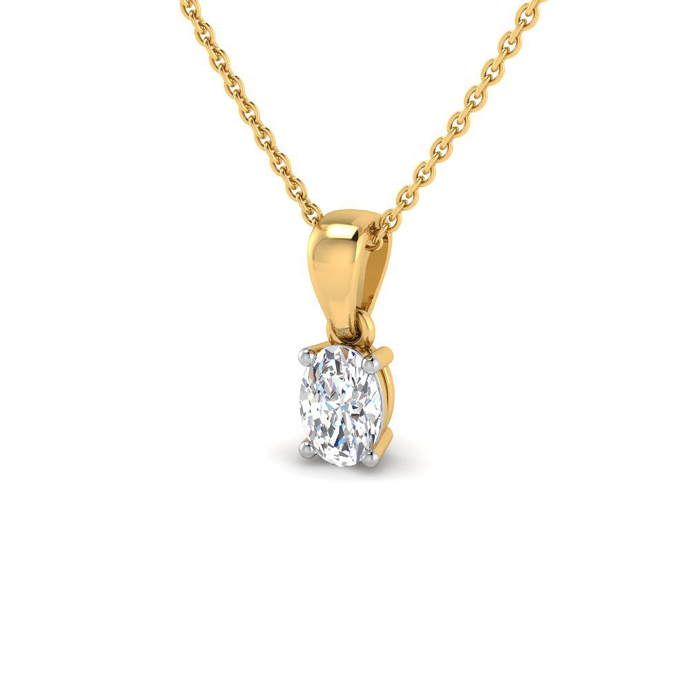 Gargantilla con Diamantes Creados en Vermeil