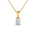 Gargantilla con Diamantes Creados en Vermeil