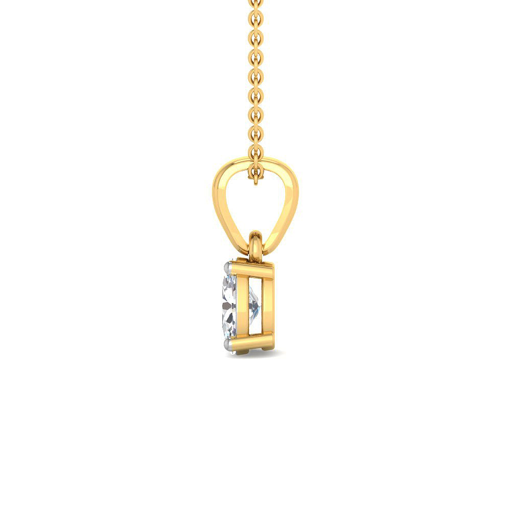 Gargantilla con Diamantes Creados en Vermeil