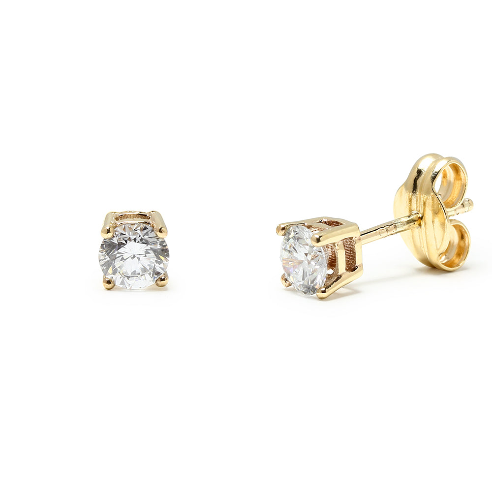 Pendientes de Brillantes Creados de Oro de 18 Quilates