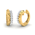 Pendientes con Diamantes Creados en Vermeil
