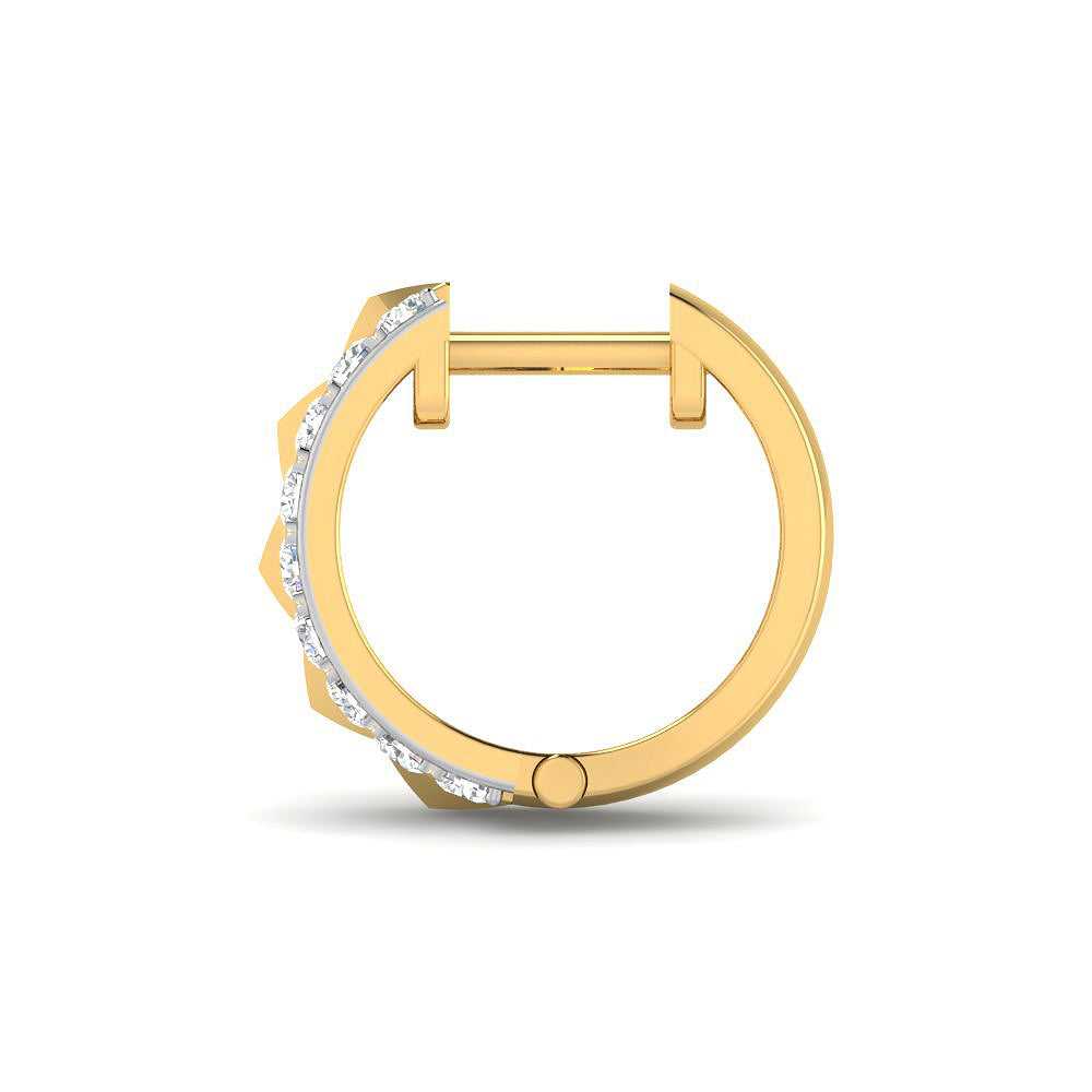 Pendientes con Diamantes Creados en Vermeil