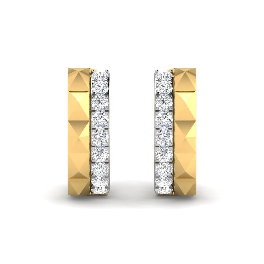 Pendientes de Vermeil con Brillantes Creados