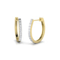 Pendientes Criollas con Diamantes Creados en Vermeil