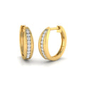 Pendientes Criollas con Diamantes Creados en Vermeil