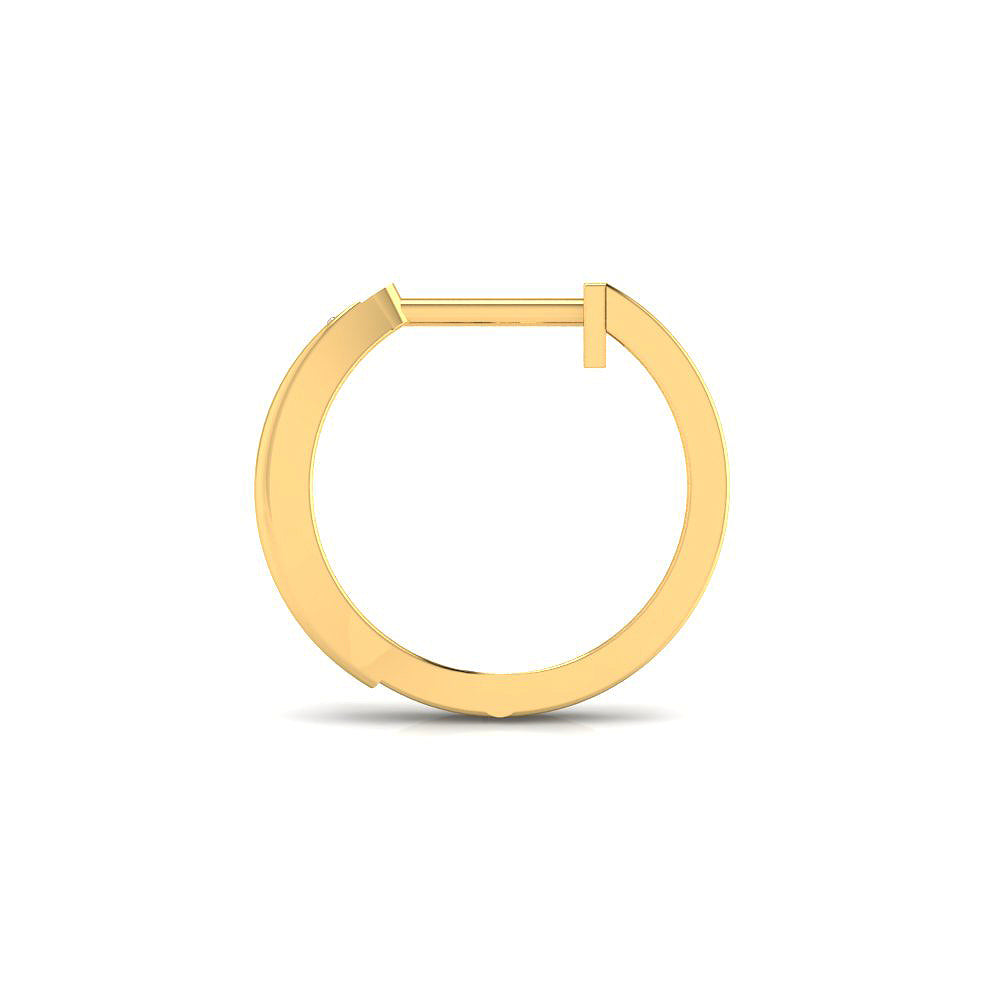 Pendientes Criollas con Diamantes Creados en Vermeil