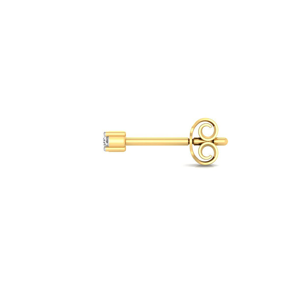 Pendientes con Diamantes Creados en Vermeil