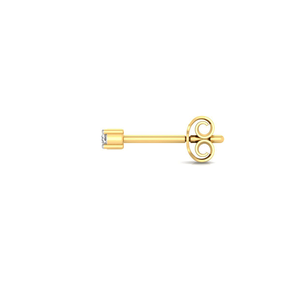 Pendientes con Diamantes Creados en Vermeil