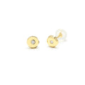 Pendientes Niña Dormilona de Oro de 9 Quilates con Diamantes