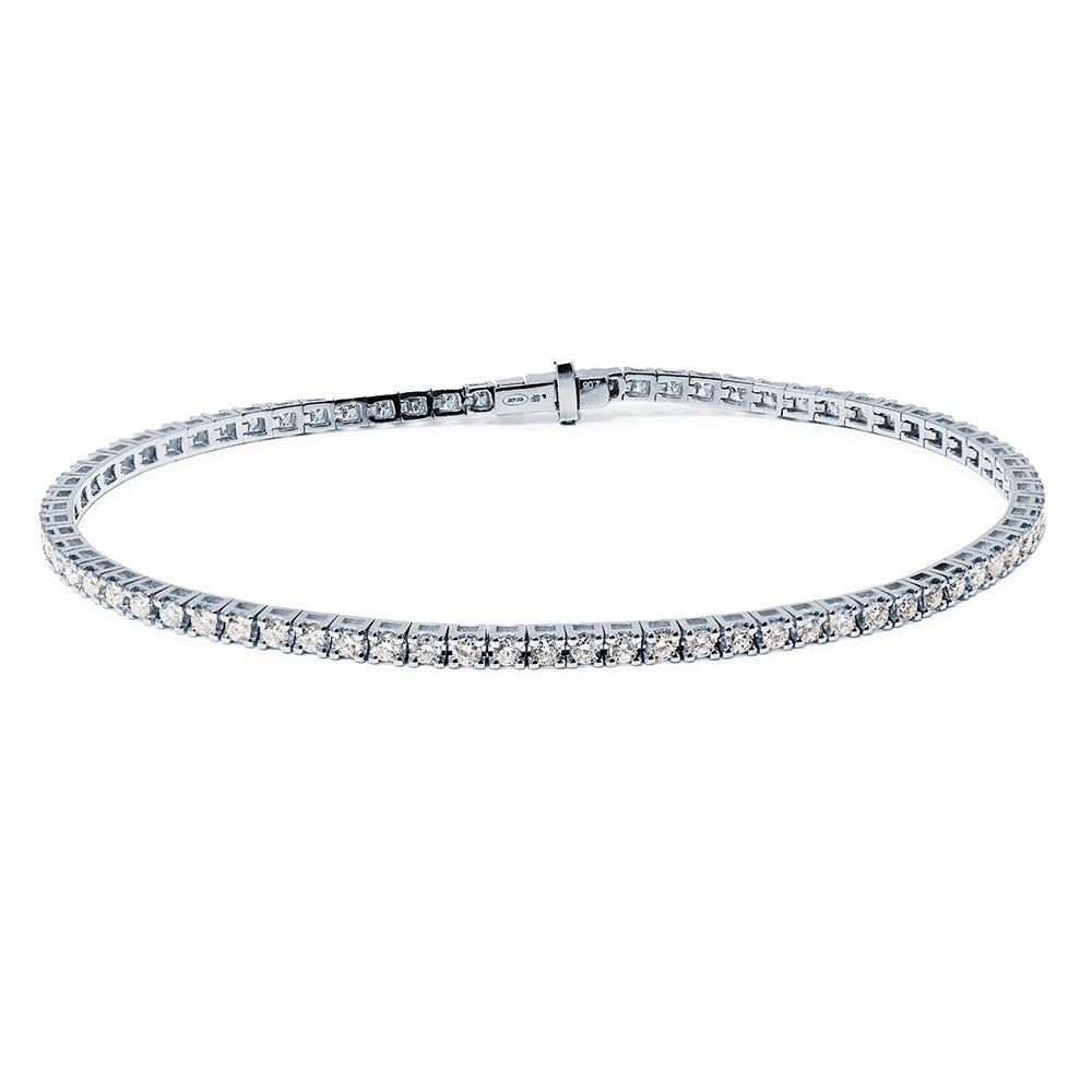 Pulsera de Oro de 9 Quilates con Diamantes Creados