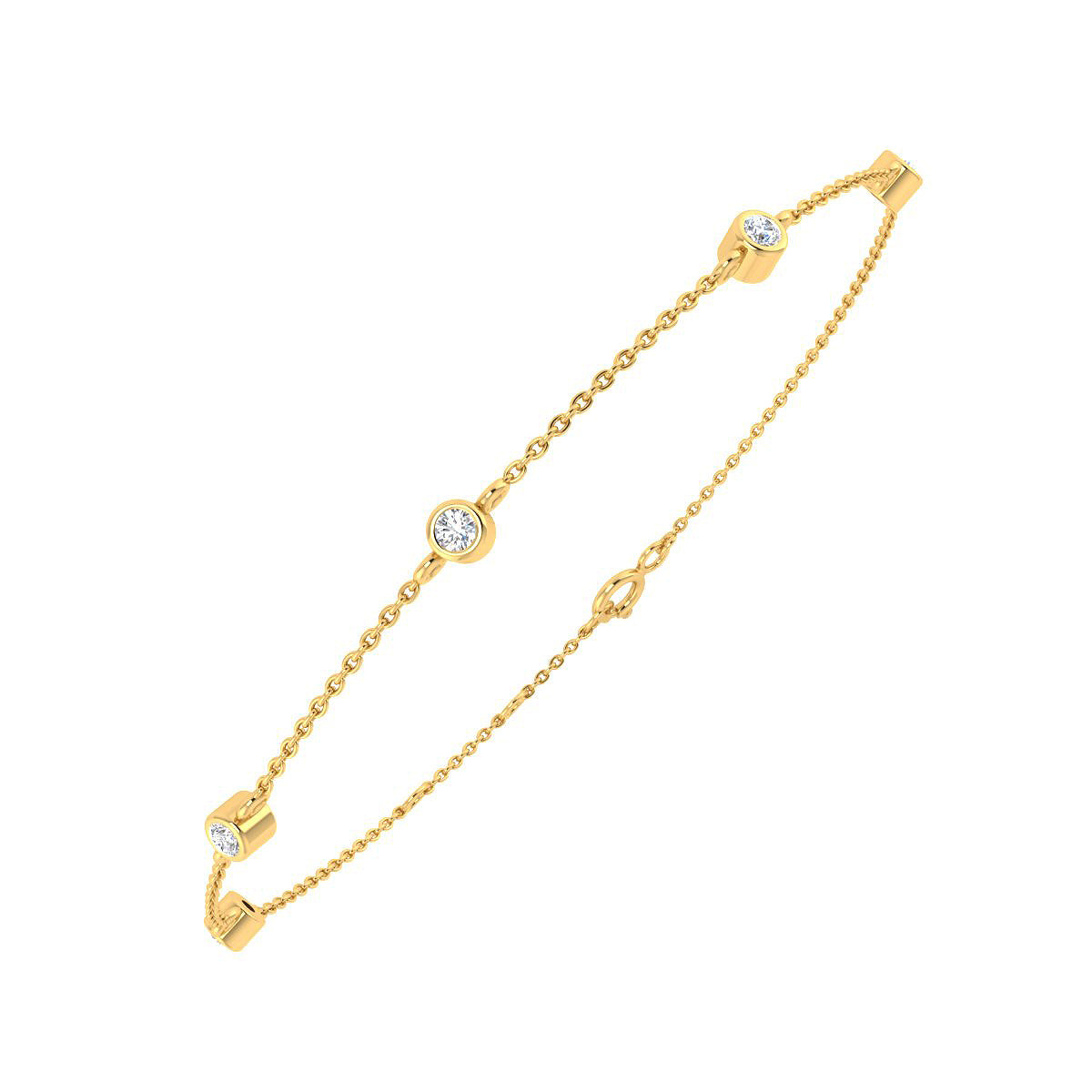 Pulsera de Vermeil con Brillantes Creados