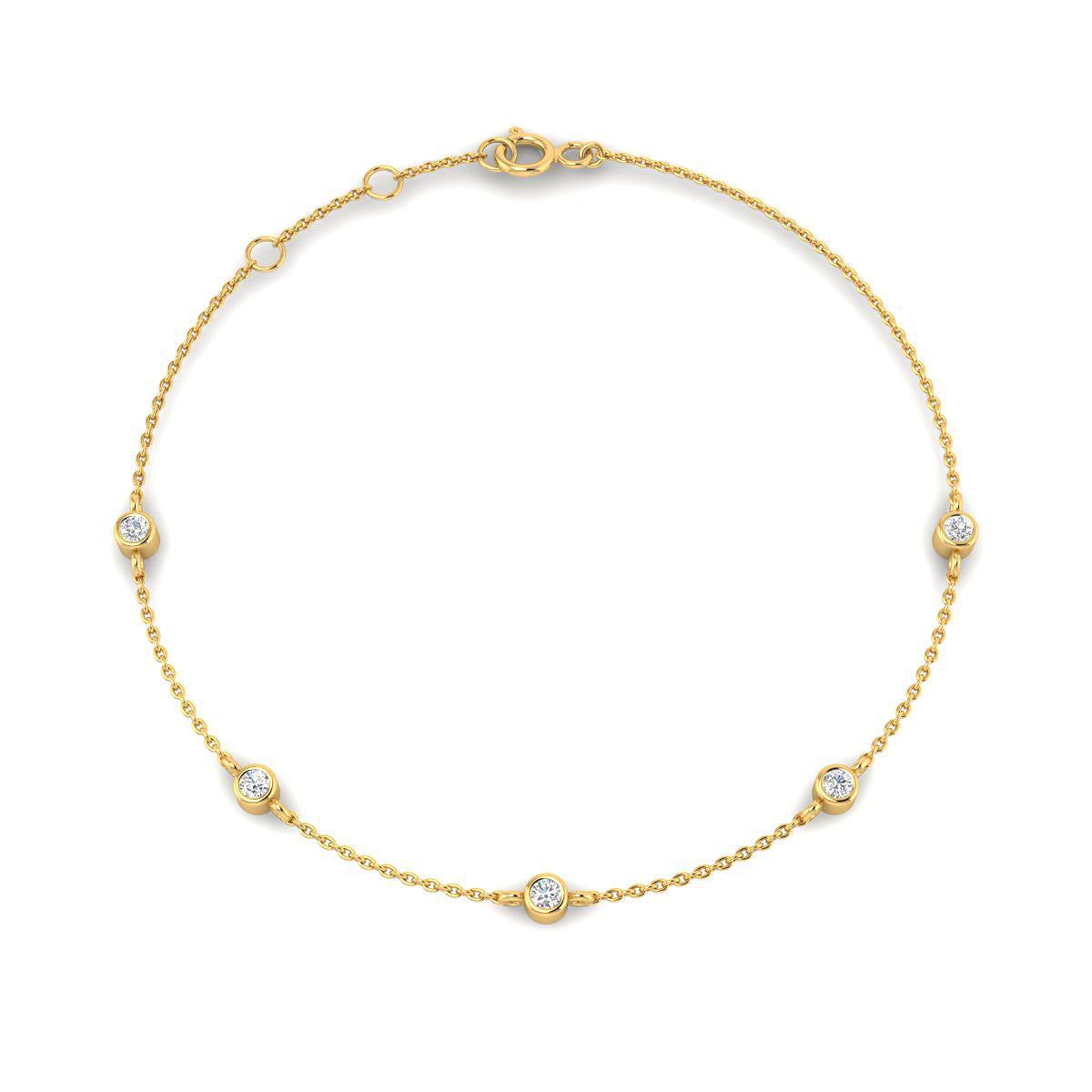 Pulsera de Vermeil con Brillantes Creados