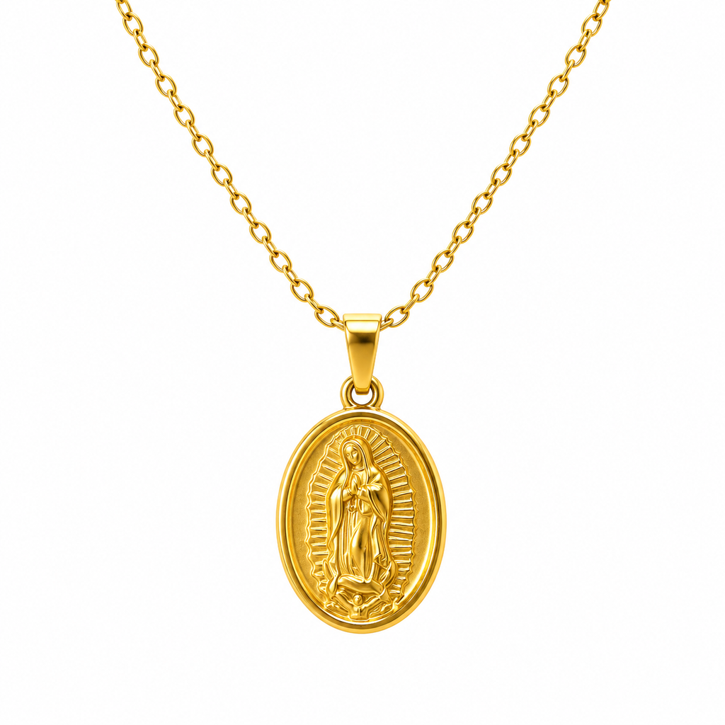 Gargantilla Virgen de Acero Inoxidable