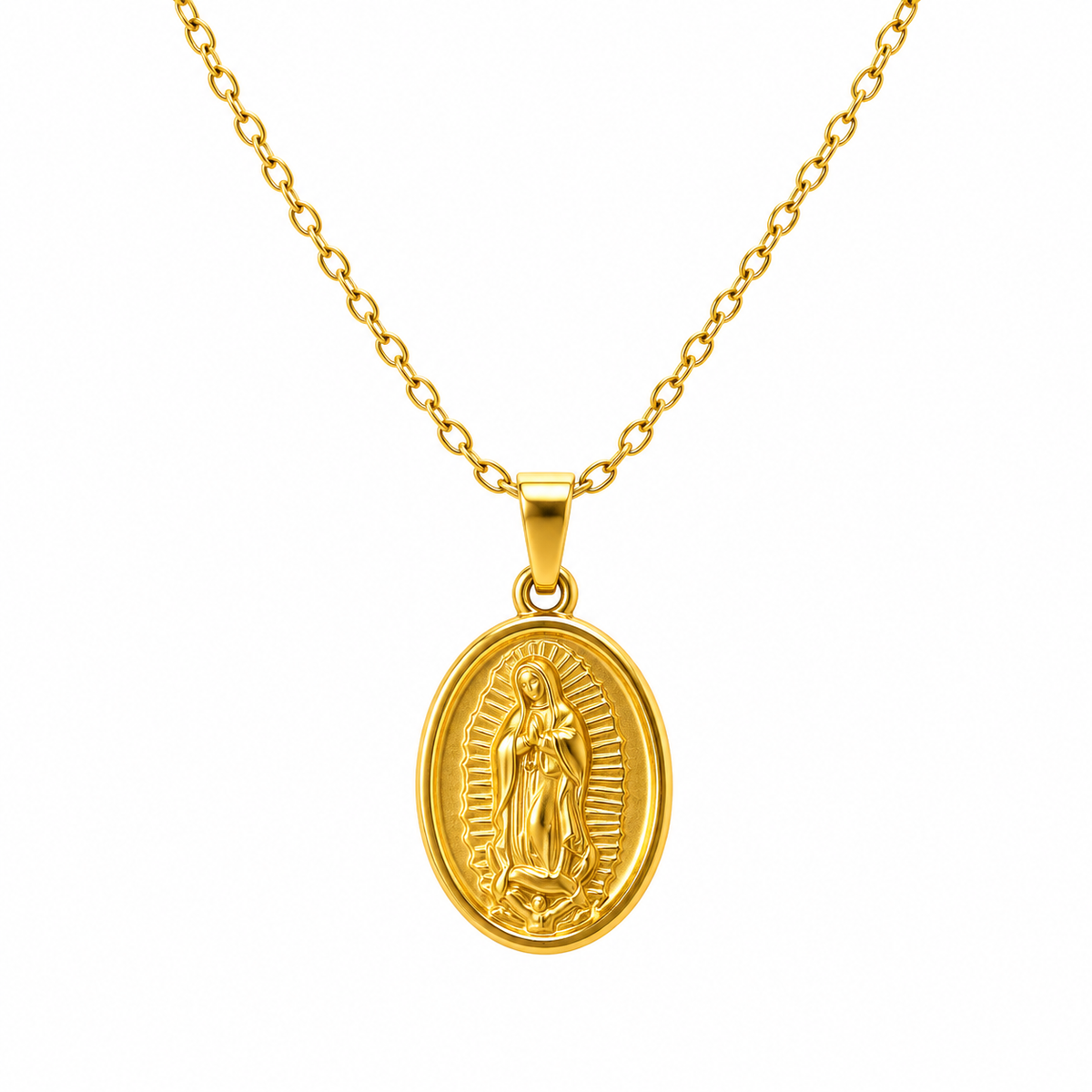 Gargantilla Virgen de Acero Inoxidable
