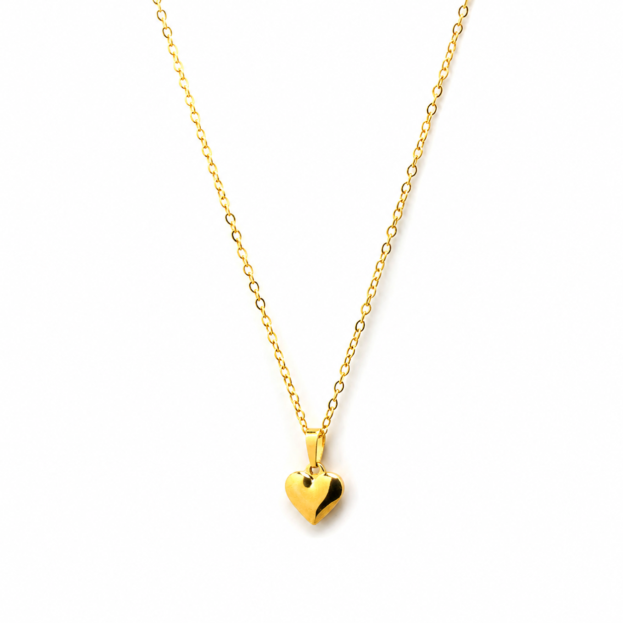 Cadena y Colgante Corazón 16x15mm Acero Tesi García
