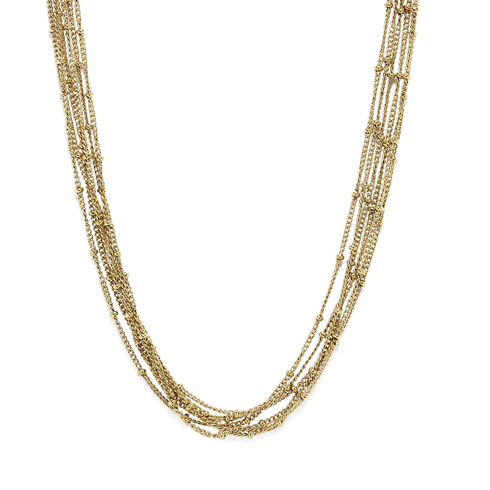 Collar de Cadena Satélite de Acero Inoxidable