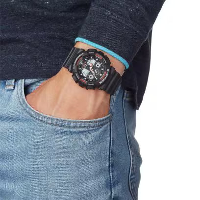 Reloj Casio G-SHOCK Hombre Analógico-Digital Negro-Rojo