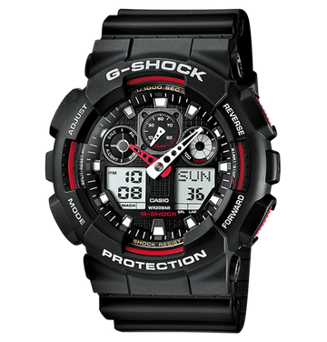 Reloj Casio G-SHOCK Hombre Analógico-Digital Negro-Rojo