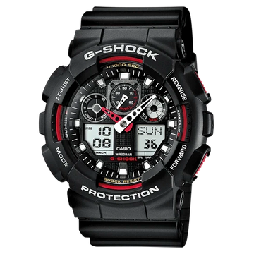 Reloj Casio G-SHOCK Hombre Analógico-Digital Negro-Rojo