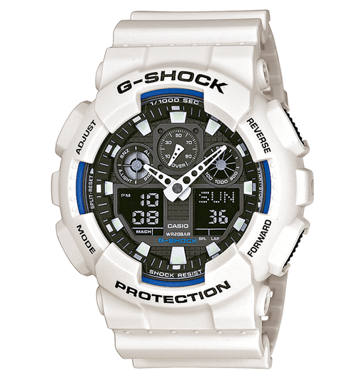 Reloj Casio G-SHOCK Hombre Analógico-Digital Blanco-Negro