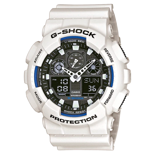 Reloj Casio G-SHOCK Hombre Analógico-Digital Blanco-Negro