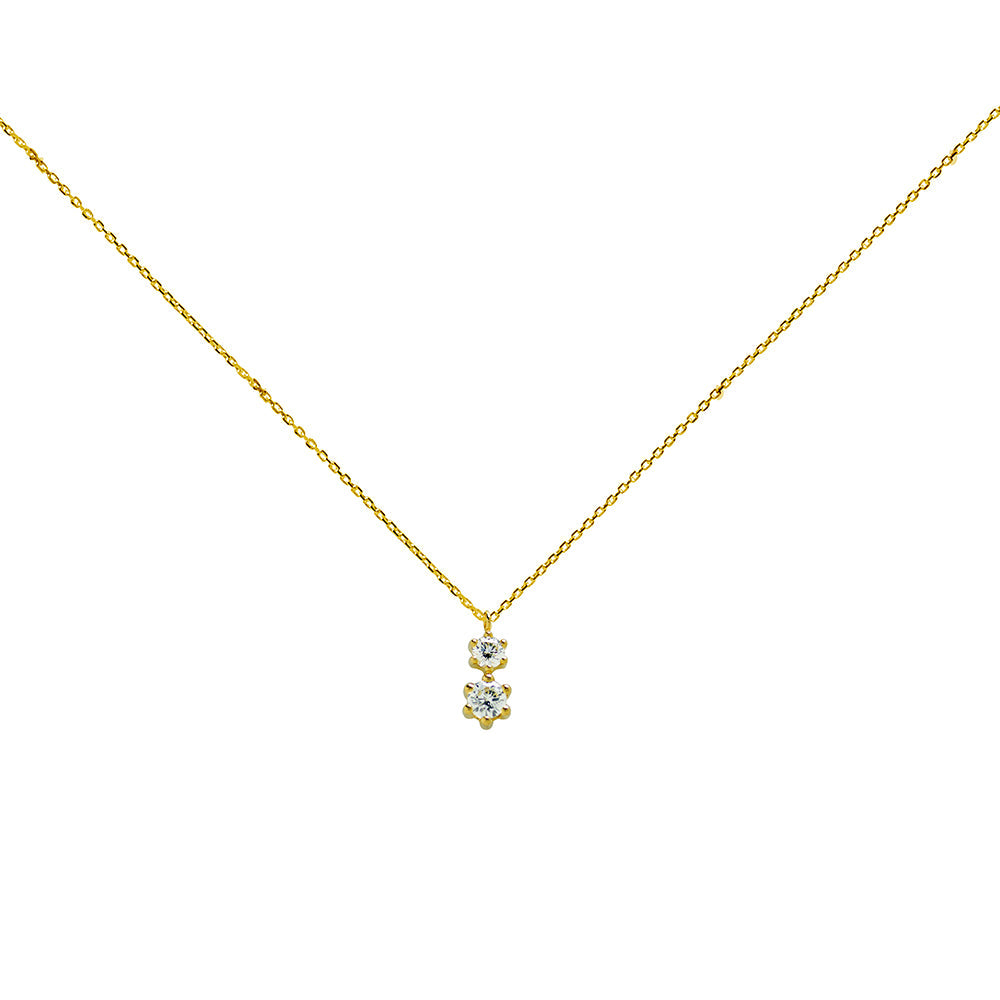 Conjunto Mariana Cadena con Colgante y Pendientes en Oro Amarillo 18 Kilates
