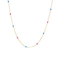 Gargantilla Kira de Oro de 9 Quilates con Piedras Multicolor