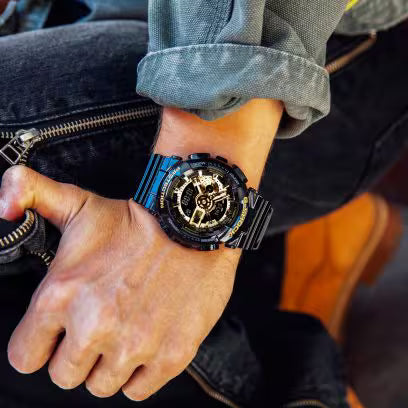 Reloj Casio G-SHOCK Hombre Analógico-Digital Negro-Oro