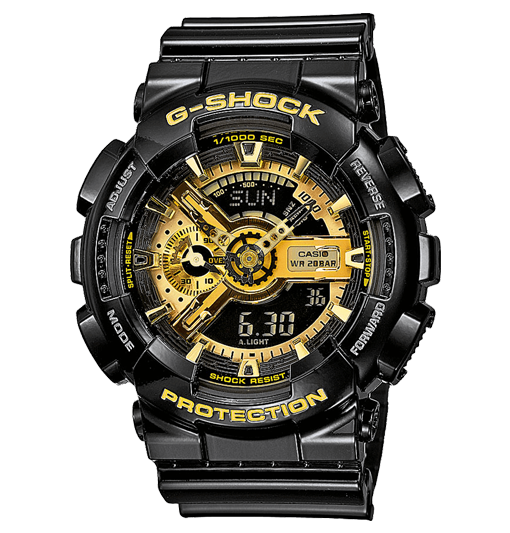 Reloj Casio G-SHOCK Hombre Analógico-Digital Negro-Oro