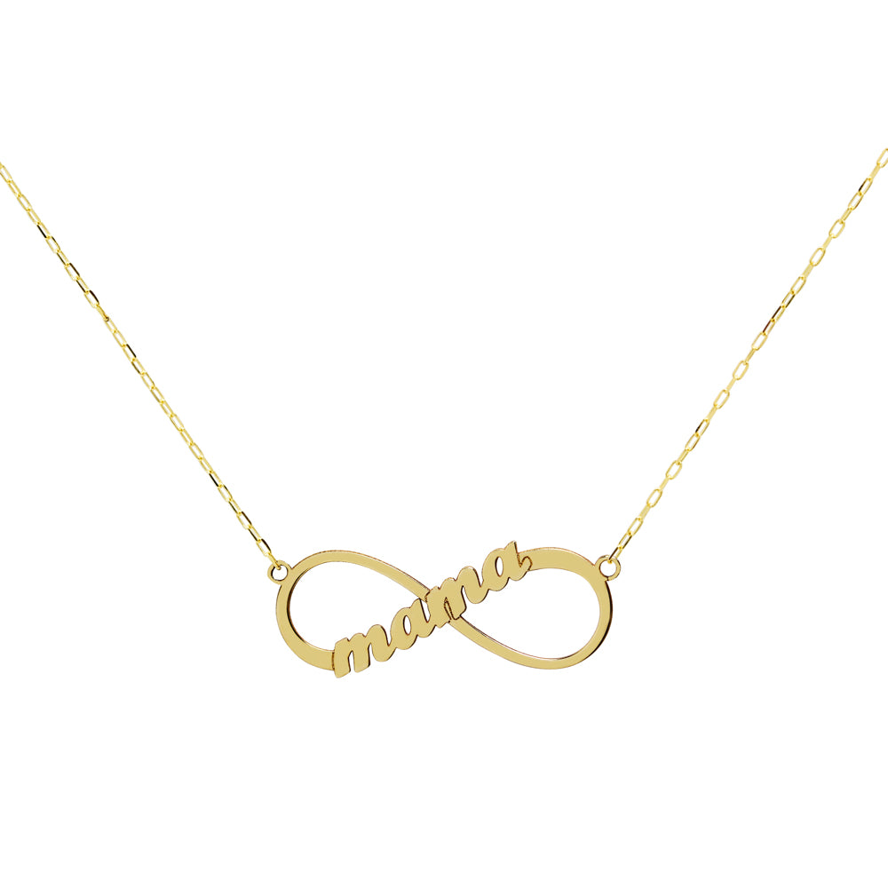 Gargantilla Infinito Mamá de Oro de 9 Quilates