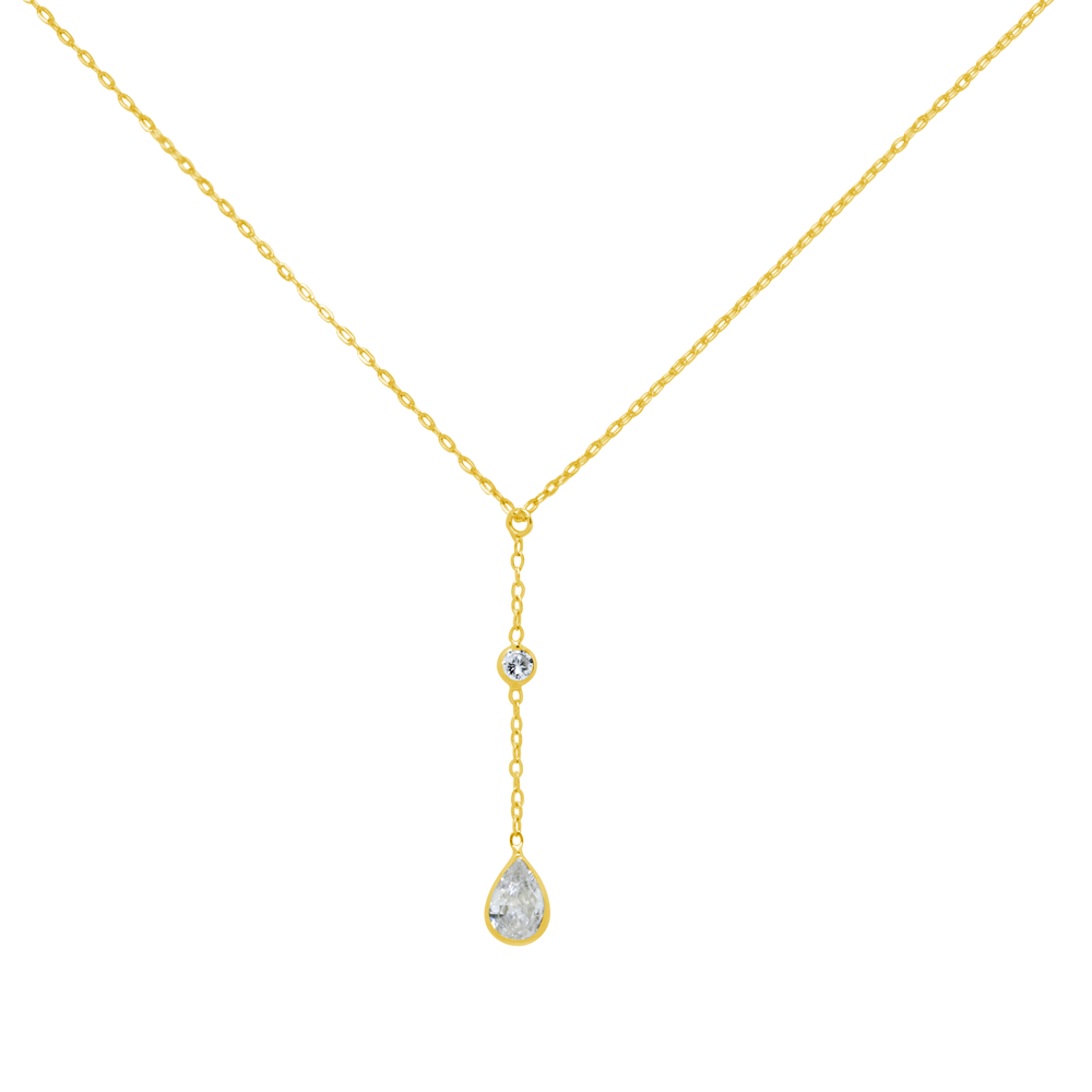 Conjunto Allegra Cadena con Colgante y Pendientes en Oro Amarillo de 9 Kilates