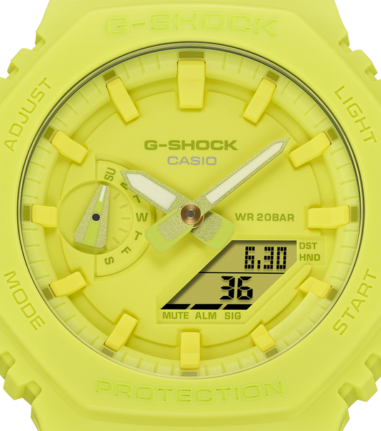 Reloj Casio G-SHOCK Hombre Analógico-Digital Amarillo Neón