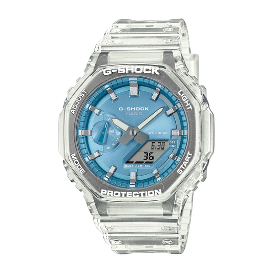 Reloj Casio G-SHOCK Hombre Analógico-Digital Azul Cielo Transparente