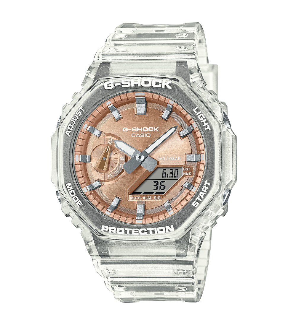 Reloj Casio G-SHOCK Hombre Analógico-Digital Cobre Transparente