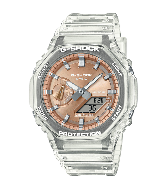 Reloj Casio G-SHOCK Hombre Analógico-Digital Cobre Transparente