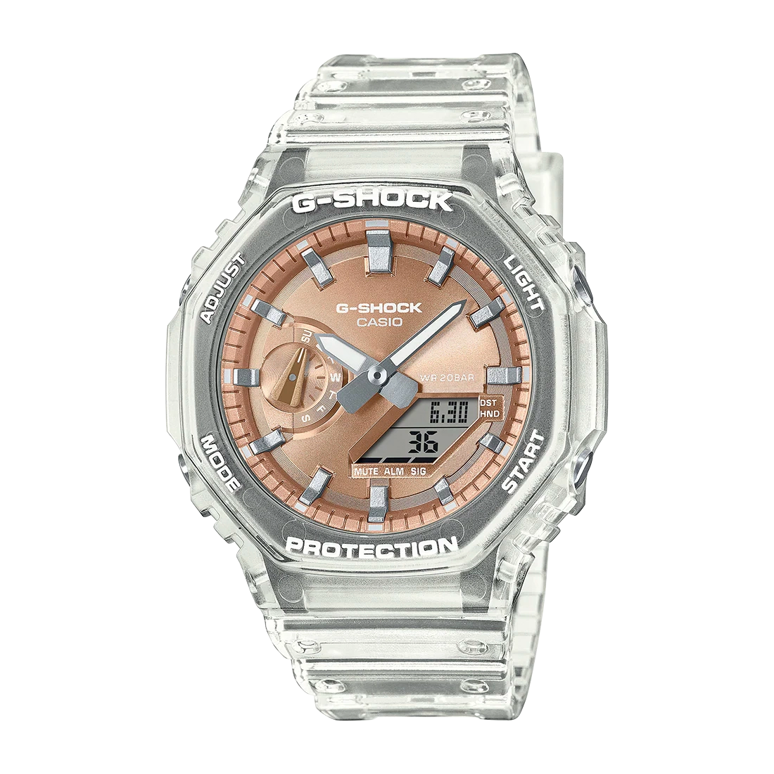 Reloj Casio G-SHOCK Hombre Analógico-Digital Cobre Transparente