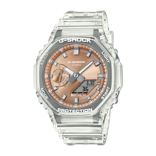 Reloj Casio G-SHOCK Hombre Analógico-Digital Cobre Transparente