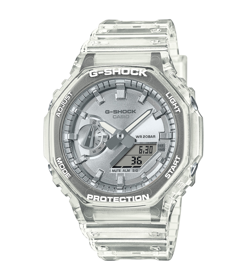 Reloj Casio G-SHOCK Hombre Analógico-Digital Gris Transparente
