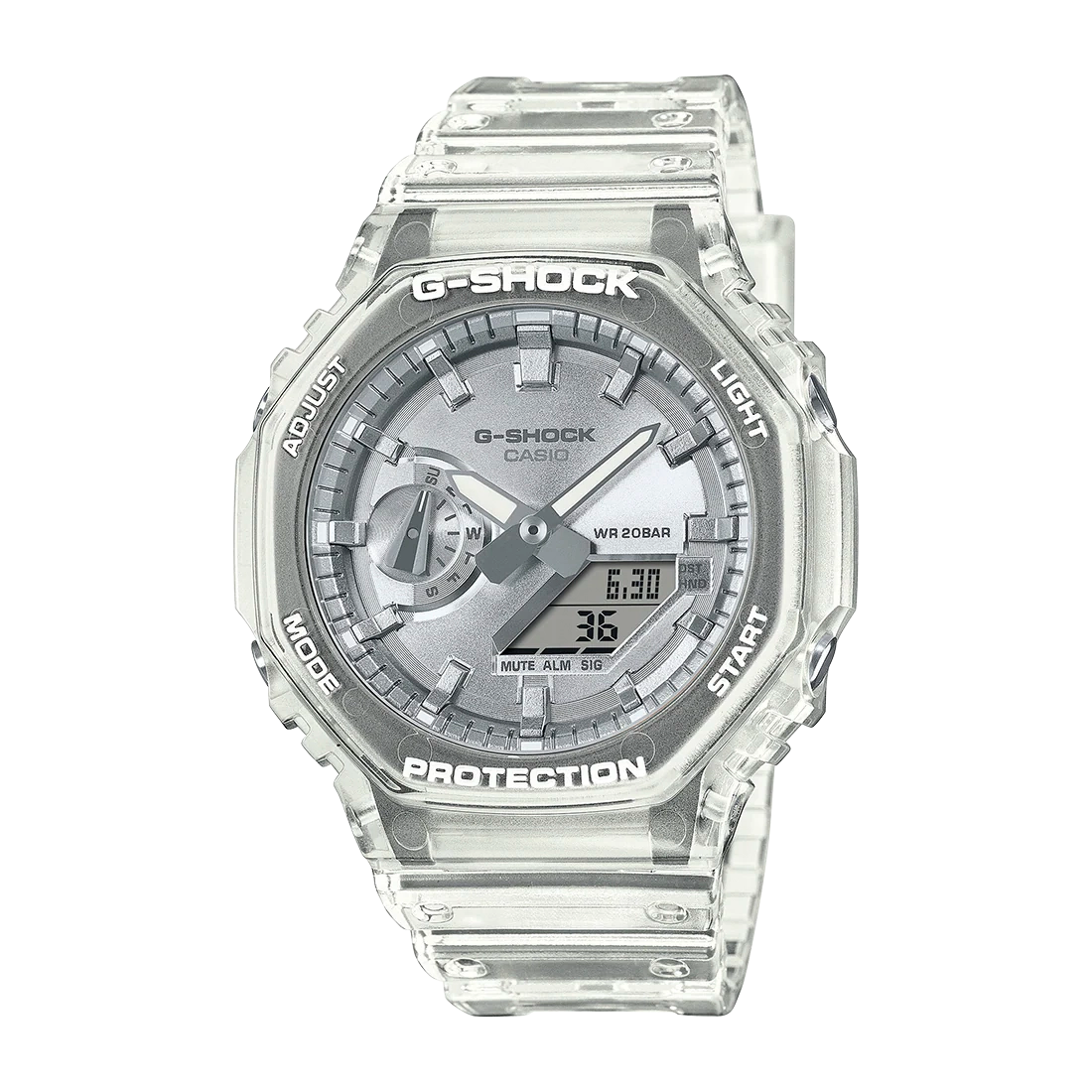 Reloj Casio G-SHOCK Hombre Analógico-Digital Gris Transparente