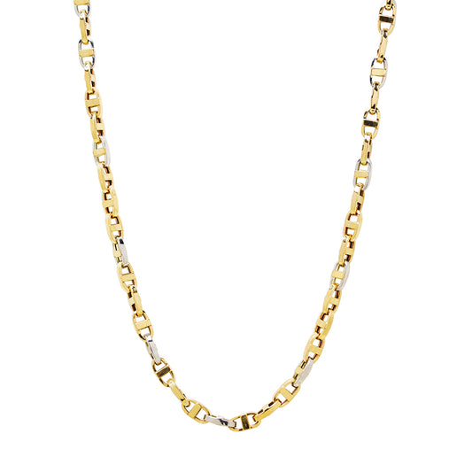 Cadena Hombre Travesino 60cm en Oro Amarillo 9 Kilates