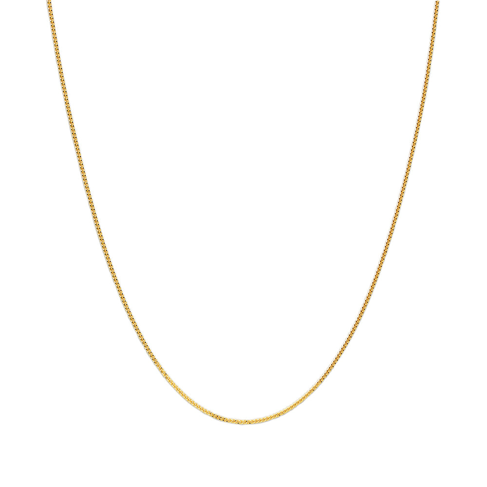 Cadena Barbada 40x0.8 en Oro Amarillo 18 Kilates