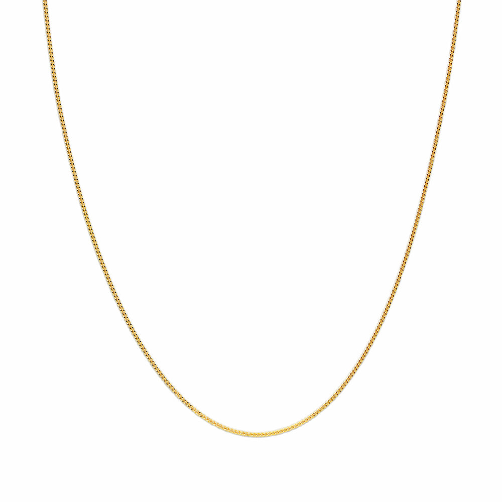 Cadena Barbada 40X0.45 en Oro Amarillo 9 Kilates