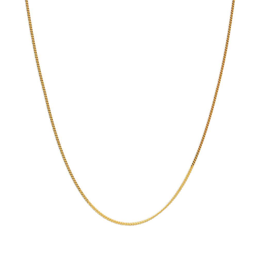 Cadena Barbada 45x0.55 en Oro Amarillo 18 Kilates