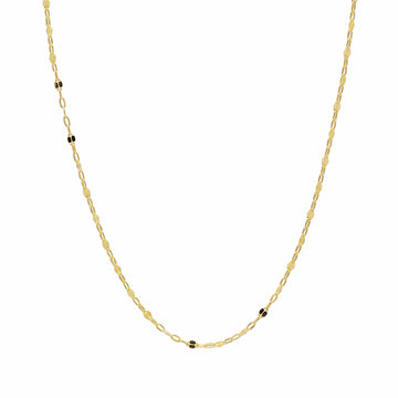 Cadena Forzada Fantasía 42x1.90 en Oro Amarillo 9 Kilates