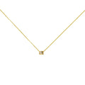 Conjunto Maia Pendientes, Anillo, Cadena y Colgante Comunión en Oro Amarillo 9 Kilates