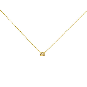 Conjunto Maia Pendientes, Anillo, Cadena y Colgante Comunión en Oro Amarillo 9 Kilates